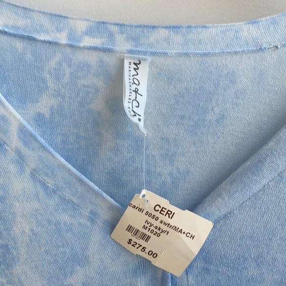 NWT Match Block Printed Cardigan w Bell Sleeve - Picture 2 of 3